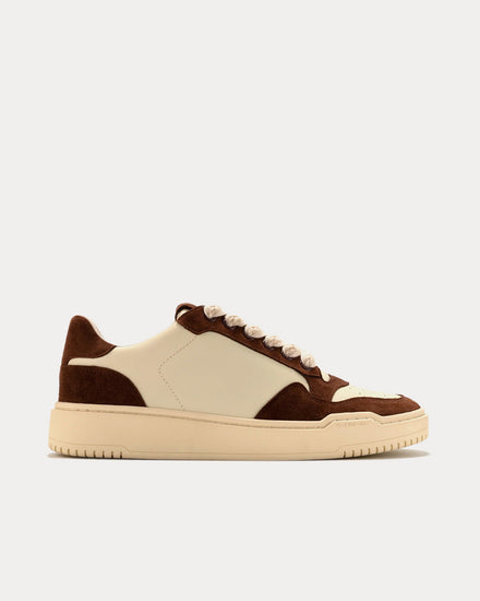 Foot Industry Urban Basketball Beige / Brown Low Top Sneakers - 1