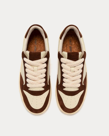Foot Industry Urban Basketball Beige / Brown Low Top Sneakers - 2