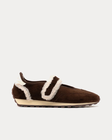 Foot Industry Fluffy Mary Jane Runner Demitasse Slip On Sneakers