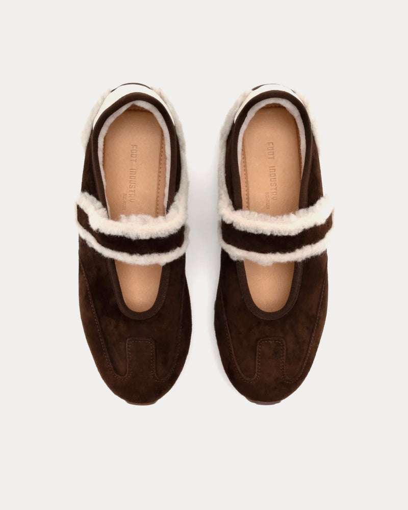Foot Industry Fluffy Mary Jane Runner Demitasse Slip On Sneakers - 2