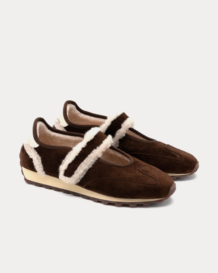 Foot Industry Fluffy Mary Jane Runner Demitasse Slip On Sneakers - 3