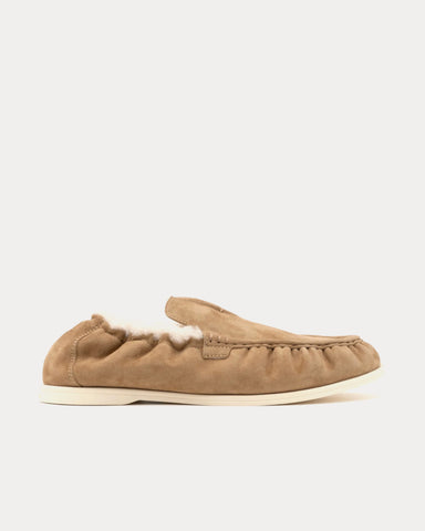 Foot Industry Fluffy Loafer Sand Slip Ons