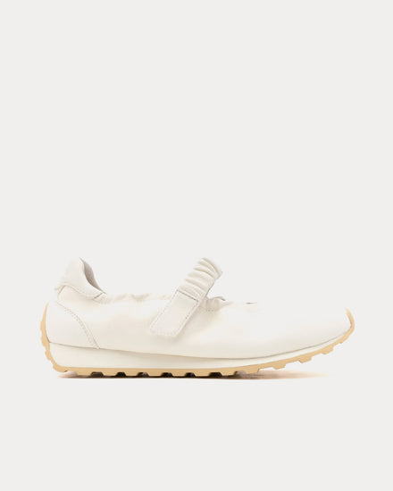 Foot Industry Tabi Mary Jane Antique White Slip Ons - 1
