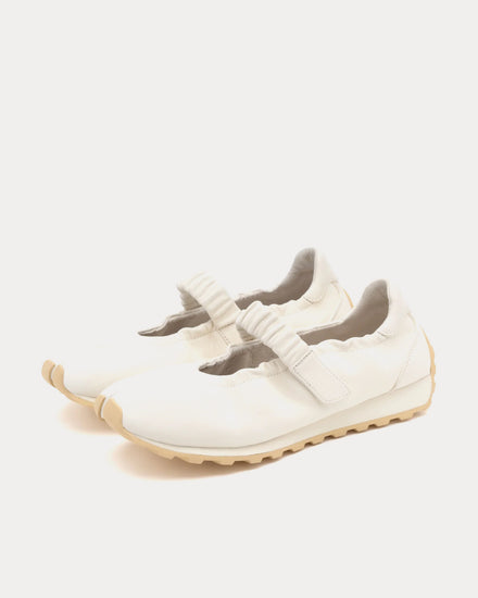 Foot Industry Tabi Mary Jane Antique White Slip Ons - 3