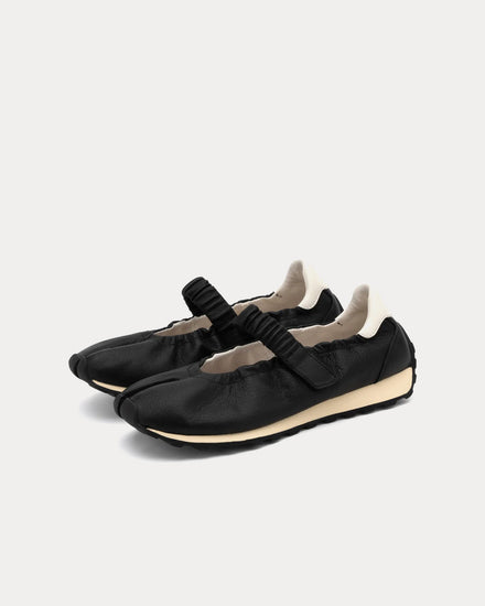 Foot Industry Tabi Mary Jane Black Slip Ons - 3