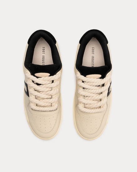 Foot Industry Rope Skate Beige / Black Low Top Sneakers - 2