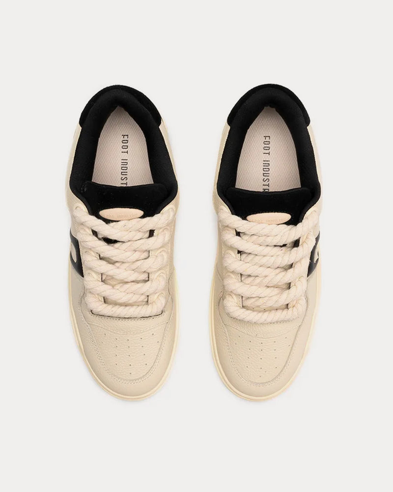 Foot Industry Rope Skate Beige / Black Low Top Sneakers - 2