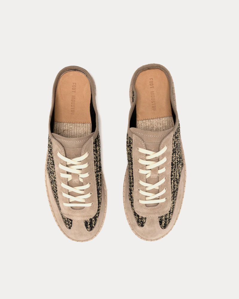 Foot Industry Straw Apricot Mules - 2