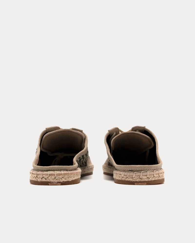 Foot Industry Straw Apricot Mules - 4