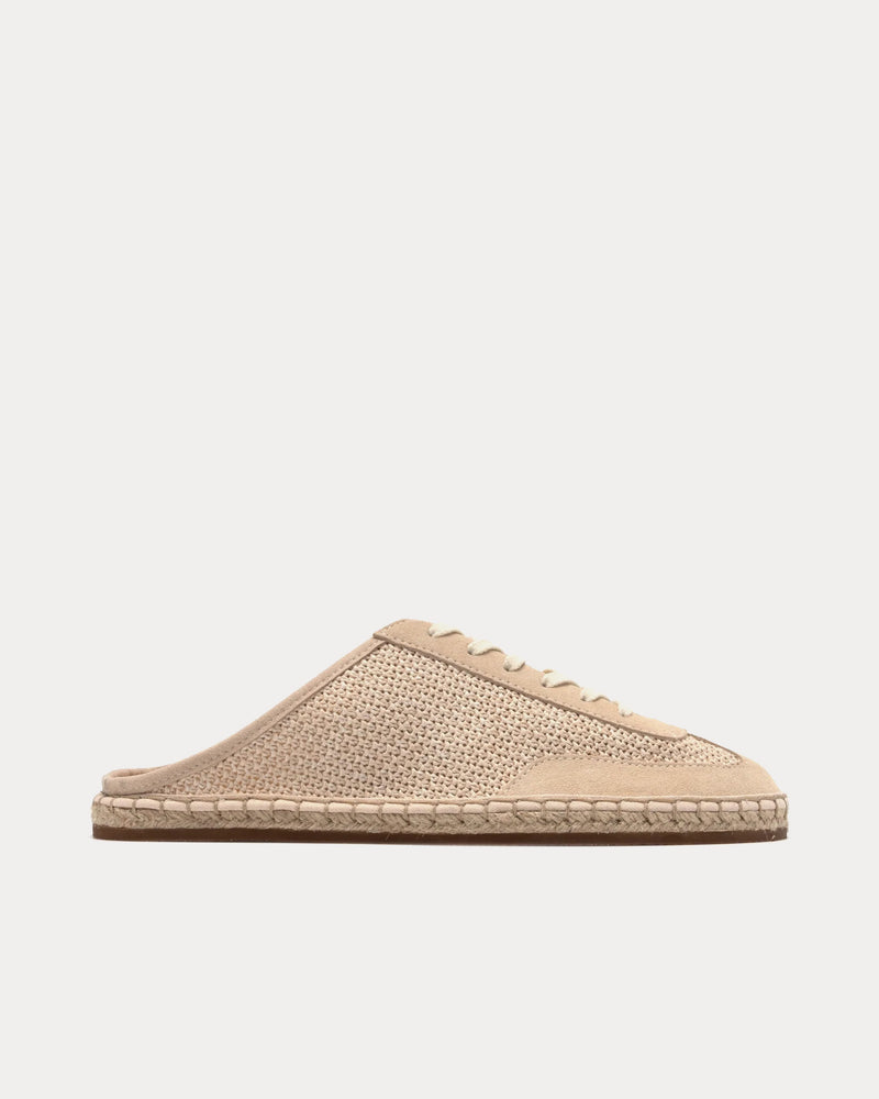 Foot Industry Straw Light Beige Mules - 1