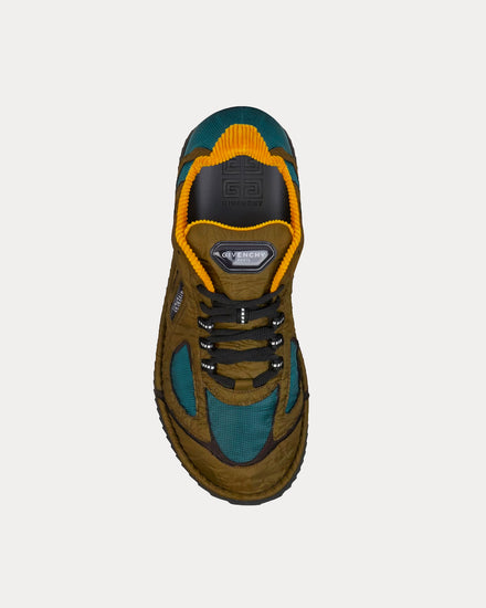 Givenchy Flat Synthetic Fiber Green Low Top Sneakers - 2