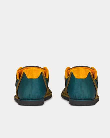 Givenchy Flat Synthetic Fiber Green Low Top Sneakers - 3