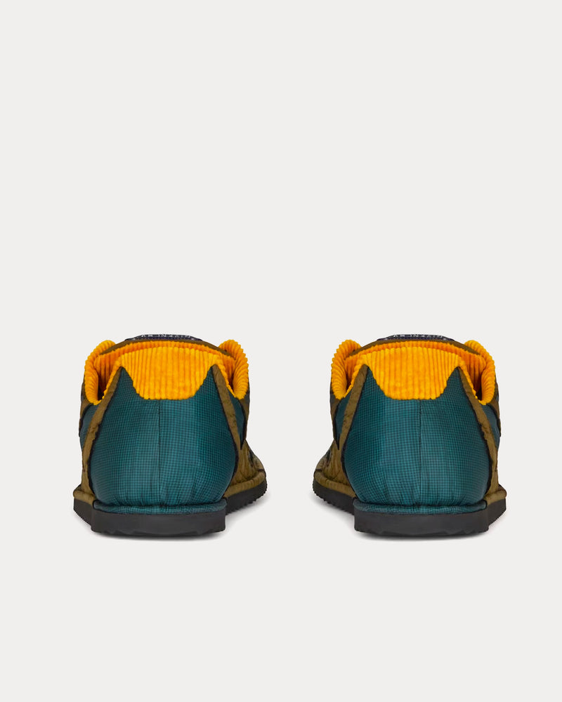 Givenchy Flat Synthetic Fiber Green Low Top Sneakers - 3