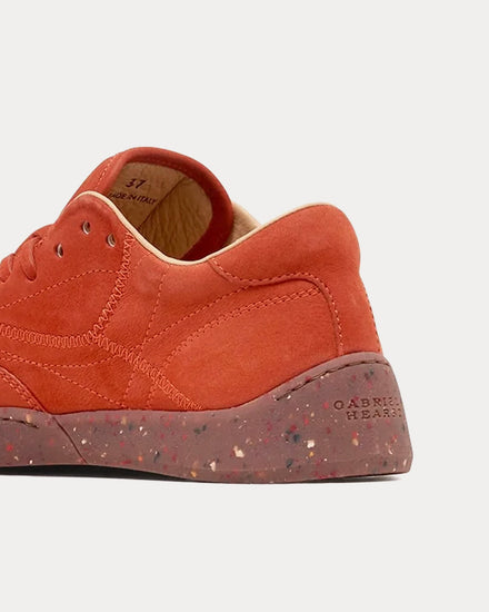 Gabriela Hearst Ohio Nubuck Antelope Orange Low Top Sneakers - 3