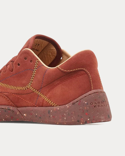 Gabriela Hearst Ohio Nubuck Burnt Sienna Low Top Sneakers - 3