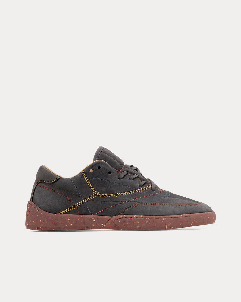 Gabriela Hearst Ohio Nubuck Charcoal Low Top Sneakers - 1