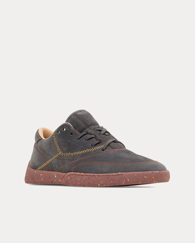 Gabriela Hearst Ohio Nubuck Charcoal Low Top Sneakers - 2
