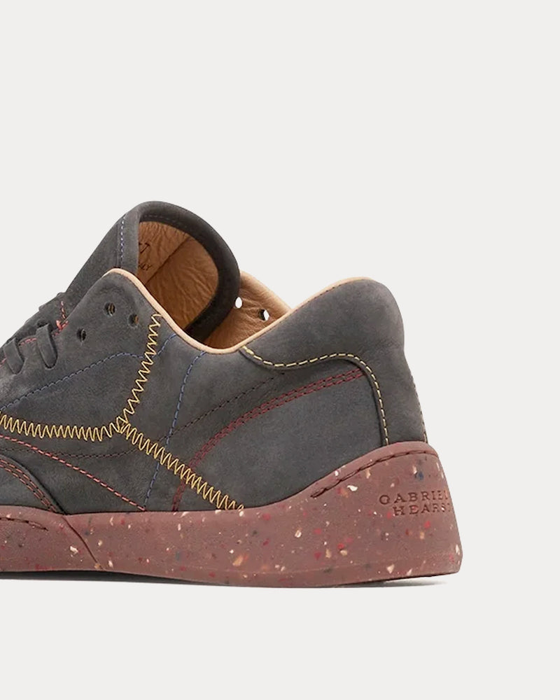 Gabriela Hearst Ohio Nubuck Charcoal Low Top Sneakers - 3