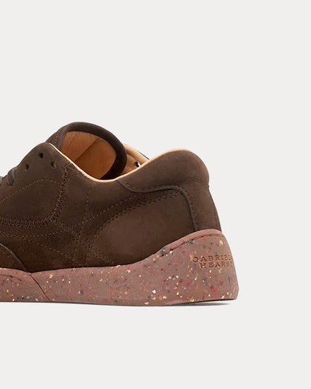 Gabriela Hearst Ohio Nubuck Dark Chocolate Low Top Sneakers - 3