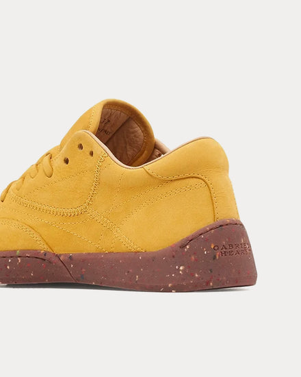 Gabriela Hearst Ohio Nubuck Golden Birch Low Top Sneakers - 3