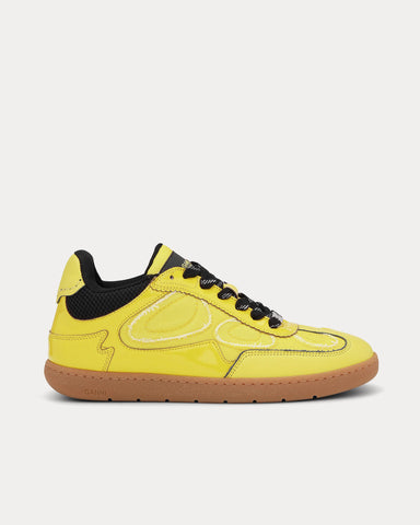 Ganni 08 Blazing Yellow Low Top Sneakers
