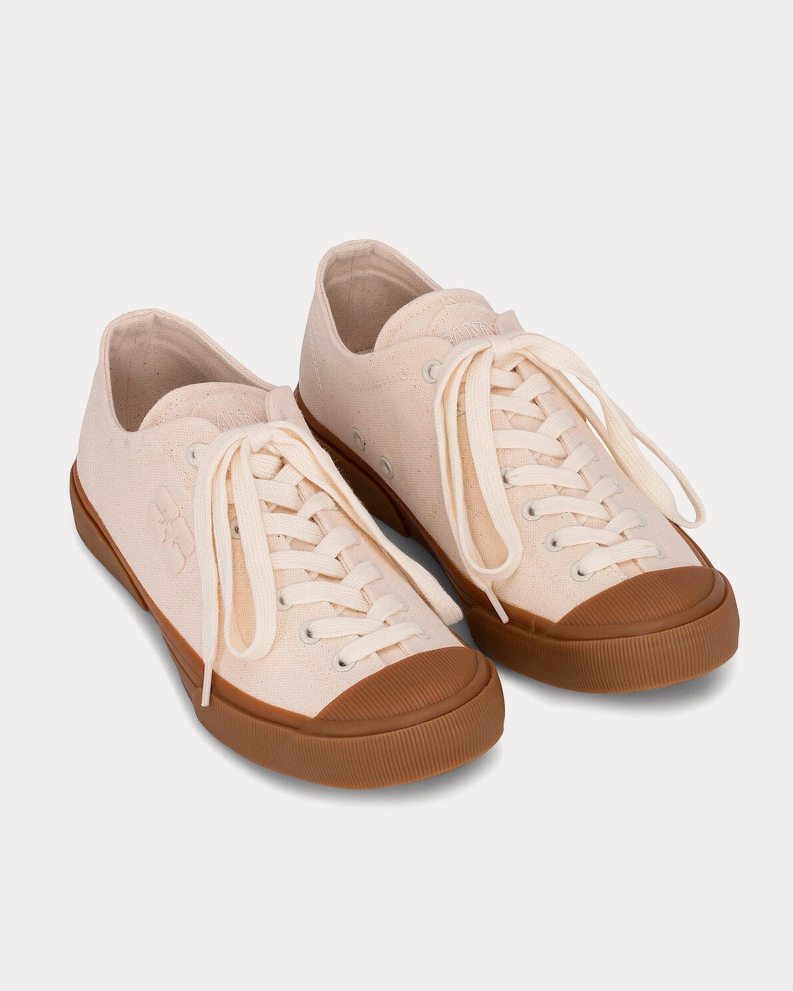 Ganni - Classic Canvas Egret Low Top Sneakers