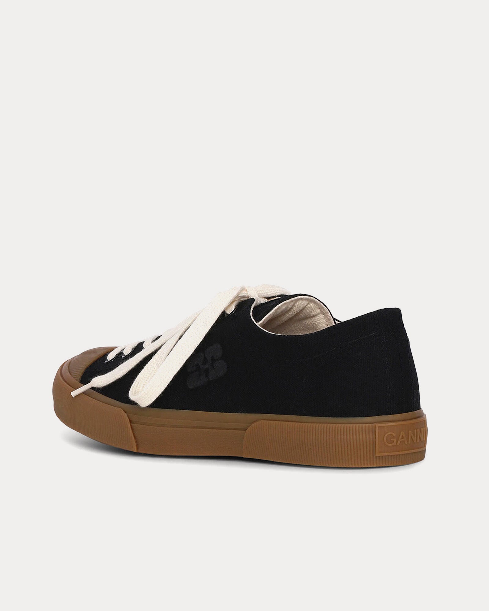 Ganni - Classic Canvas Black Low Top Sneakers