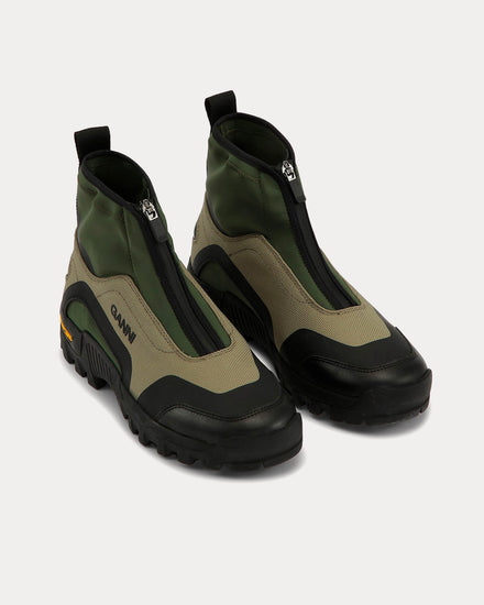 Ganni Performance Zip Kalamata Green High Top Sneakers - 2