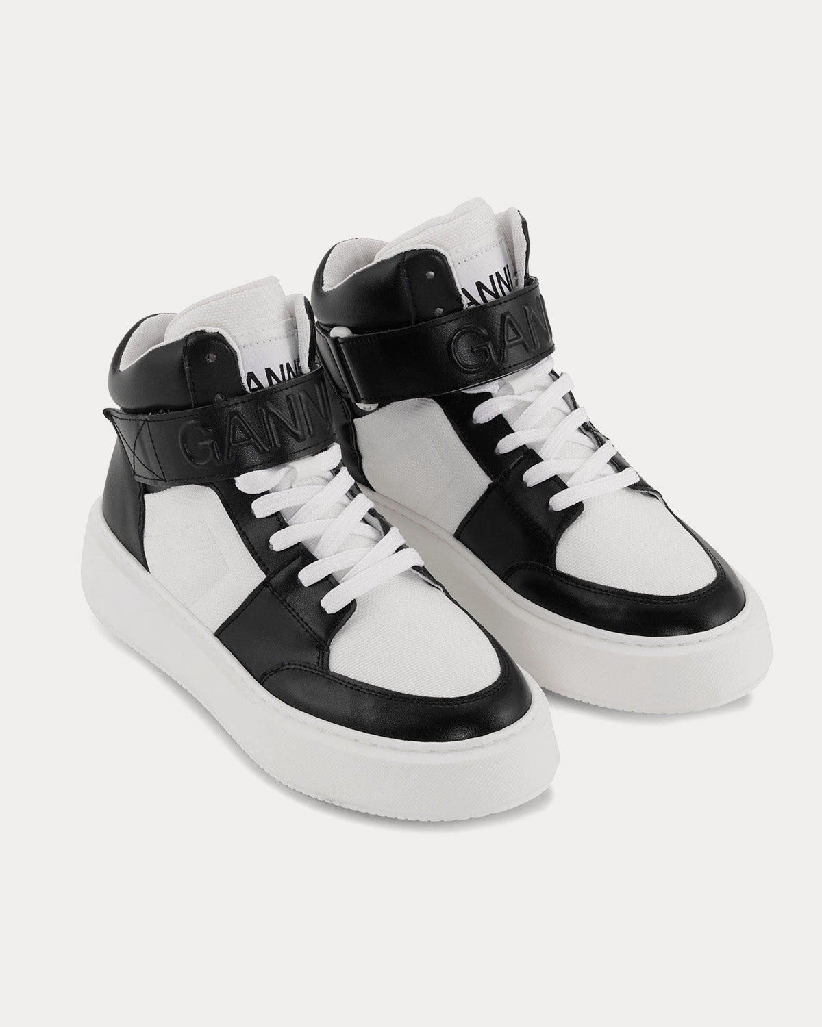 Ganni - Sporty Mix Black / White High Top Sneakers