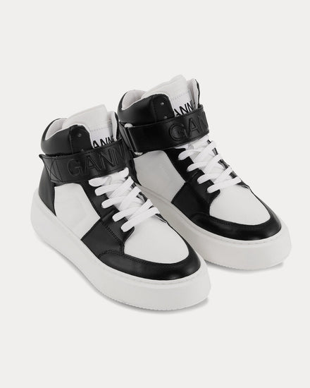 Ganni Sporty Mix Black / White High Top Sneakers - 2