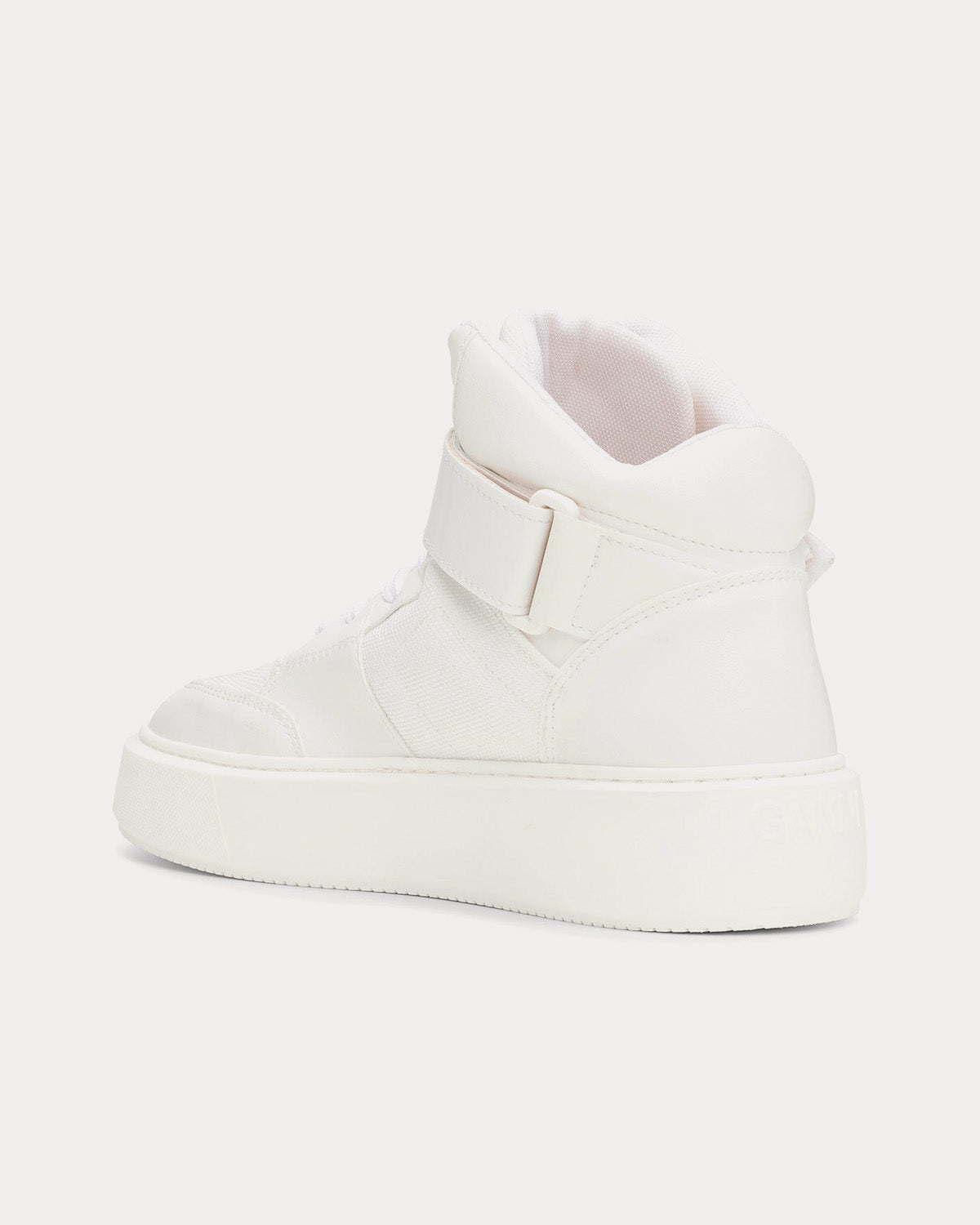 Ganni - Sporty Mix Egret High Top Sneakers