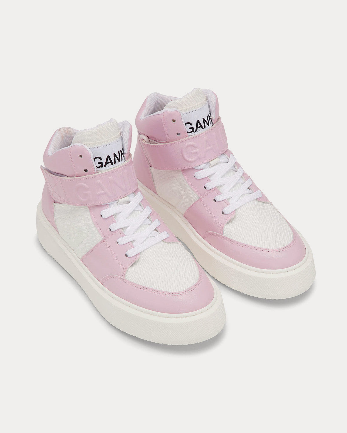 Ganni - Sporty Mix Light Lilac High Top Sneakers