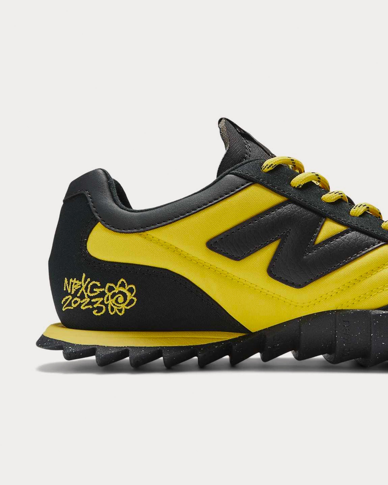 New Balance x Ganni - RC30 Black / Blazing Yellow Low Top Sneakers