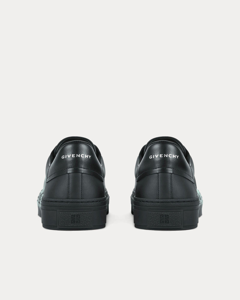 Givenchy x Chito City Sport Leather with Givenchy Infinity Print Black / Blue Low Top Sneakers - 4