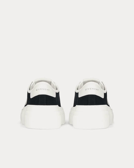 Givenchy City Platform Canvas Black Low Top Sneakers - 4