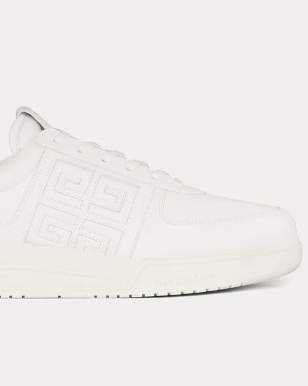Givenchy G4 Leather White Low Top Sneakers - 4