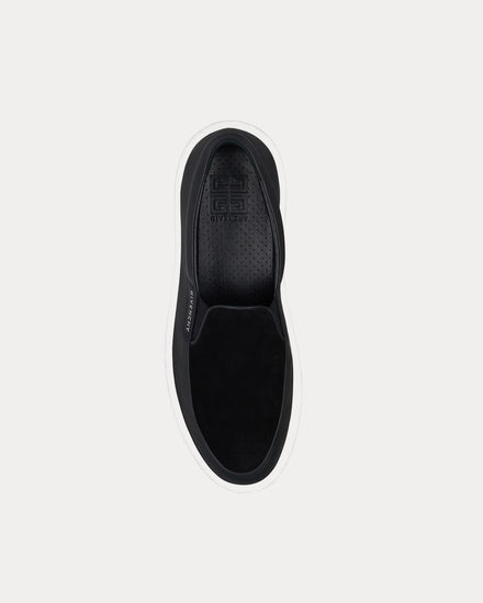 Givenchy G Set Leather & Perforated Suede Black Slip On Sneakers - 2