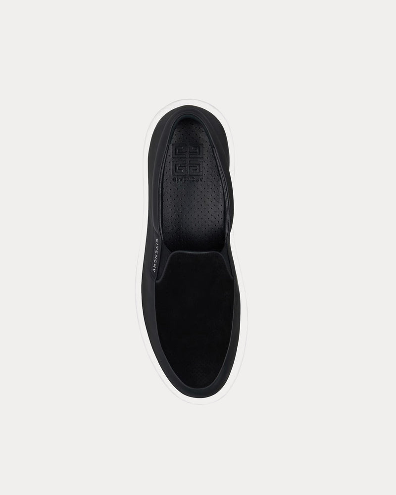 Givenchy G Set Leather & Perforated Suede Black Slip On Sneakers - 2