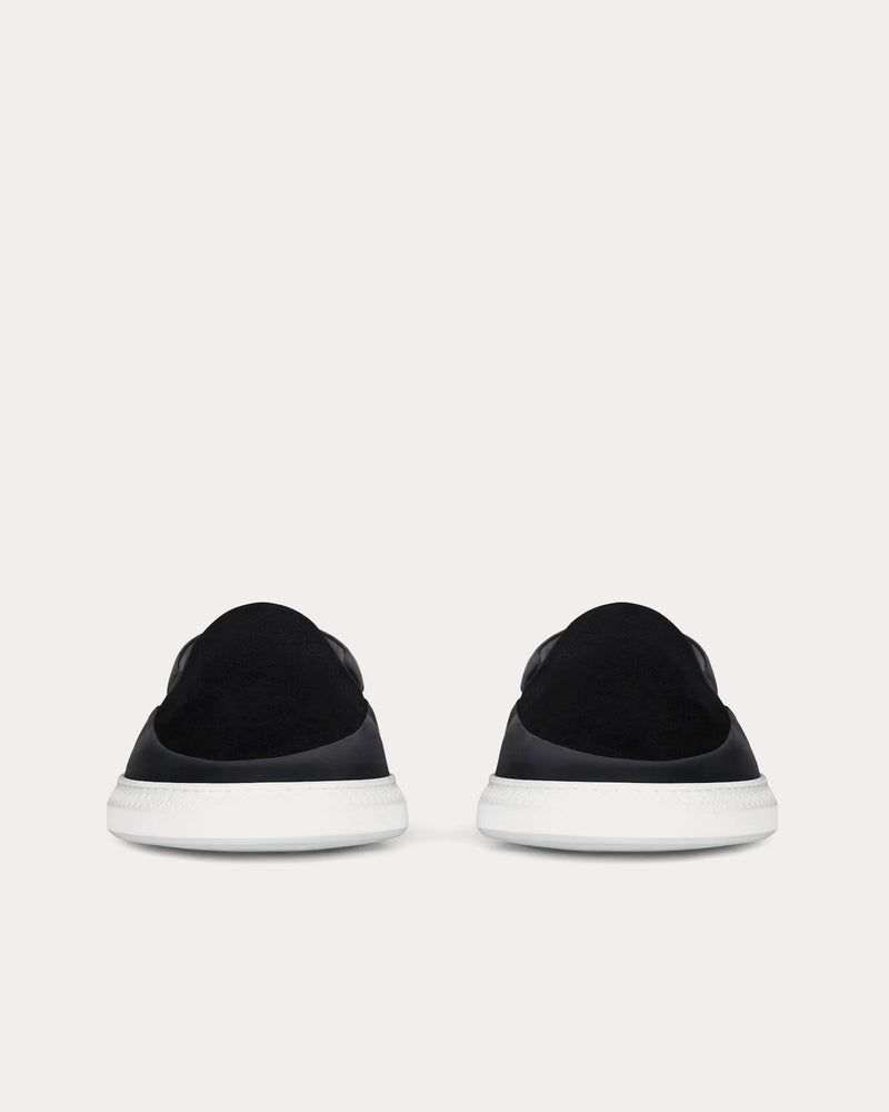 Givenchy G Set Leather & Perforated Suede Black Slip On Sneakers - 3