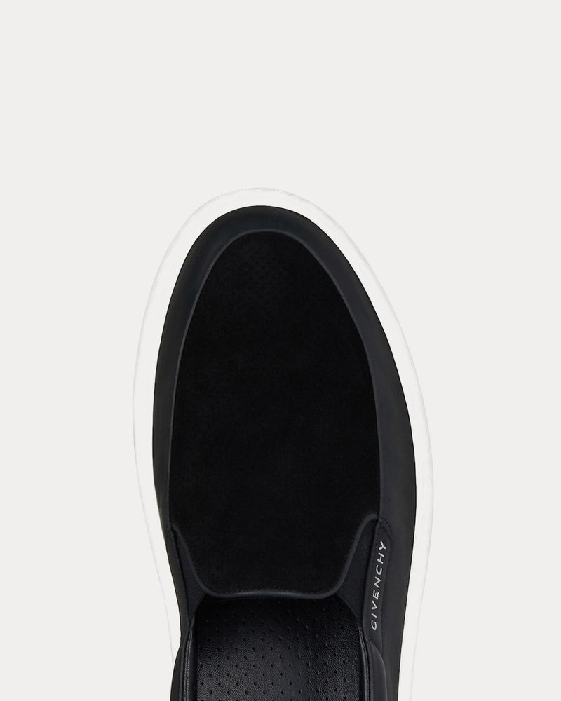 Givenchy G Set Leather & Perforated Suede Black Slip On Sneakers - 5