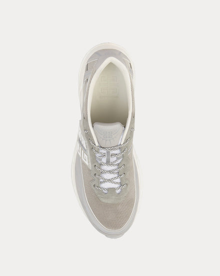 Givenchy NFNTY-52 Runners Suede & Mesh Light Grey Low Top Sneakers - 2