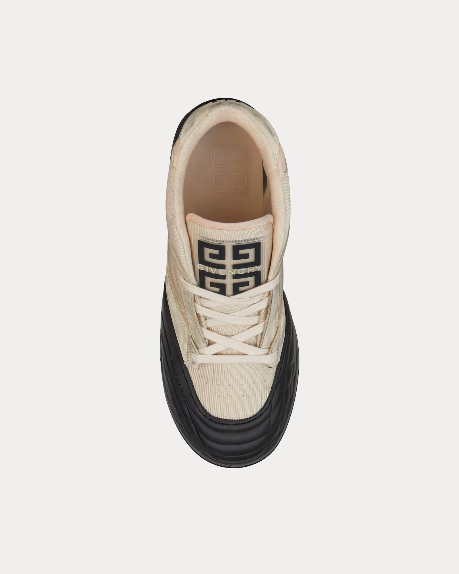 Givenchy - Skate Nubuck & Synthetic Fiber White Mid Top Sneakers