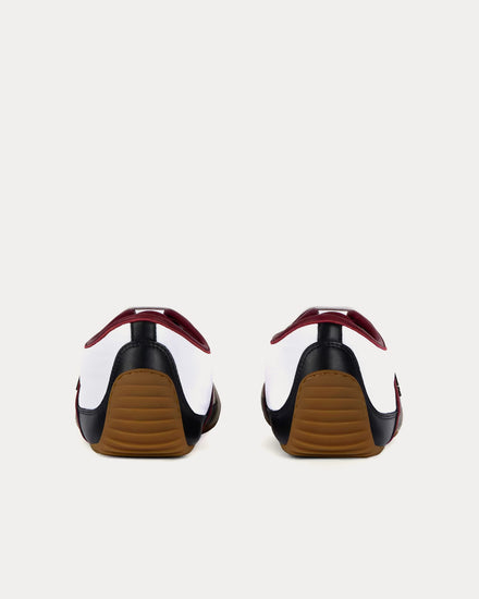 Givenchy Slim Nylon & Suede Burgundy / White Low Top Sneakers - 4