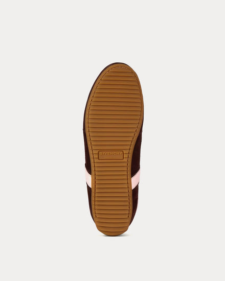 Givenchy Slim Nylon & Suede Brown / Pink Low Top Sneakers - 5