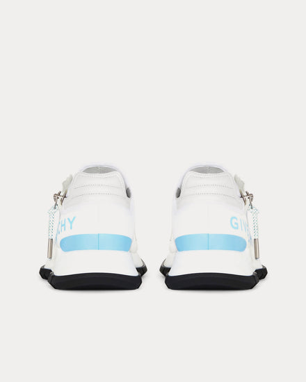 Givenchy Spectre Runner Leather With Zip White / Blue Low Top Sneakers - 3