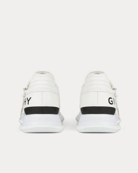 Givenchy Spectre Runner Leather With Zip White / Black Low Top Sneakers - 4