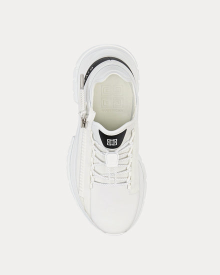 Givenchy Spectre Runner Synthetic Leather & Fiber White / Black Low Top Sneakers - 2