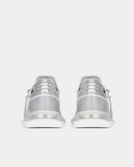 Givenchy Spectre Runner Synthetic Leather & Fiber White / Silvery Low Top Sneakers - 3