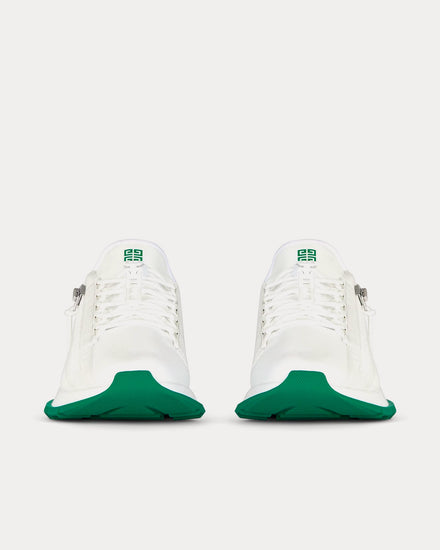 Givenchy Spectre Runner Synthetic Fiber With Zip White / Green Low Top Sneakers - 3