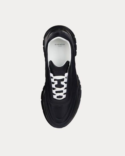 Givenchy Quilted Transparent-Sole Black Low Top Sneakers - 2